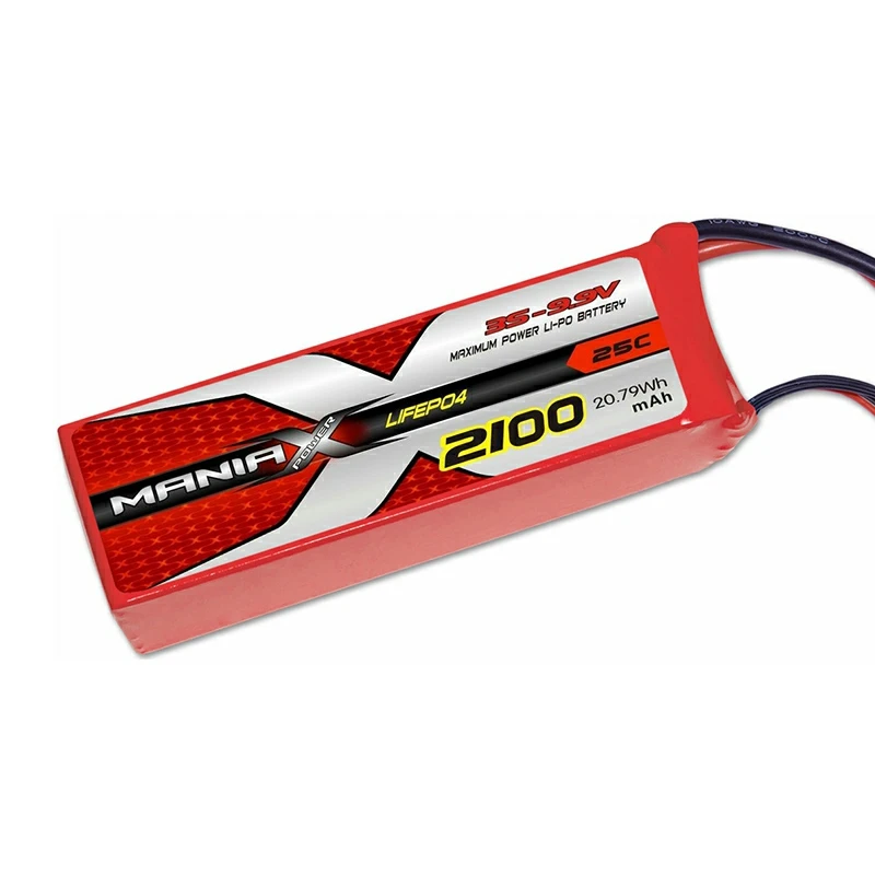Baterai LiFePO4 3S-9.9V 2100mAh 25C