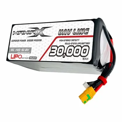 ManiaX Solid-Drone Lipo 14S-51.8V 30.000mAH 10C & Baterai UAV