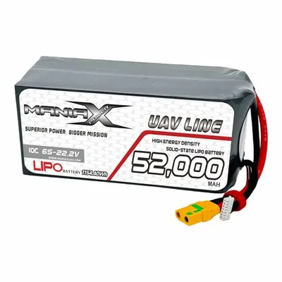 ManiaX Solid State Lipo 6S 22 2V 52 000mAH 10C Baterai UA...