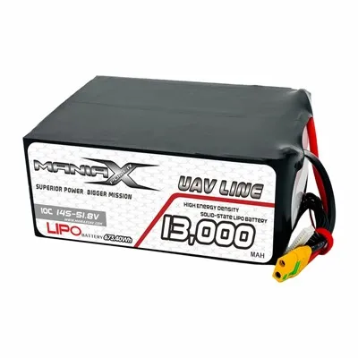 ManiaX Solid-Drone Lipo 14S-51.8V 13.000mAH 10C & Baterai UAV